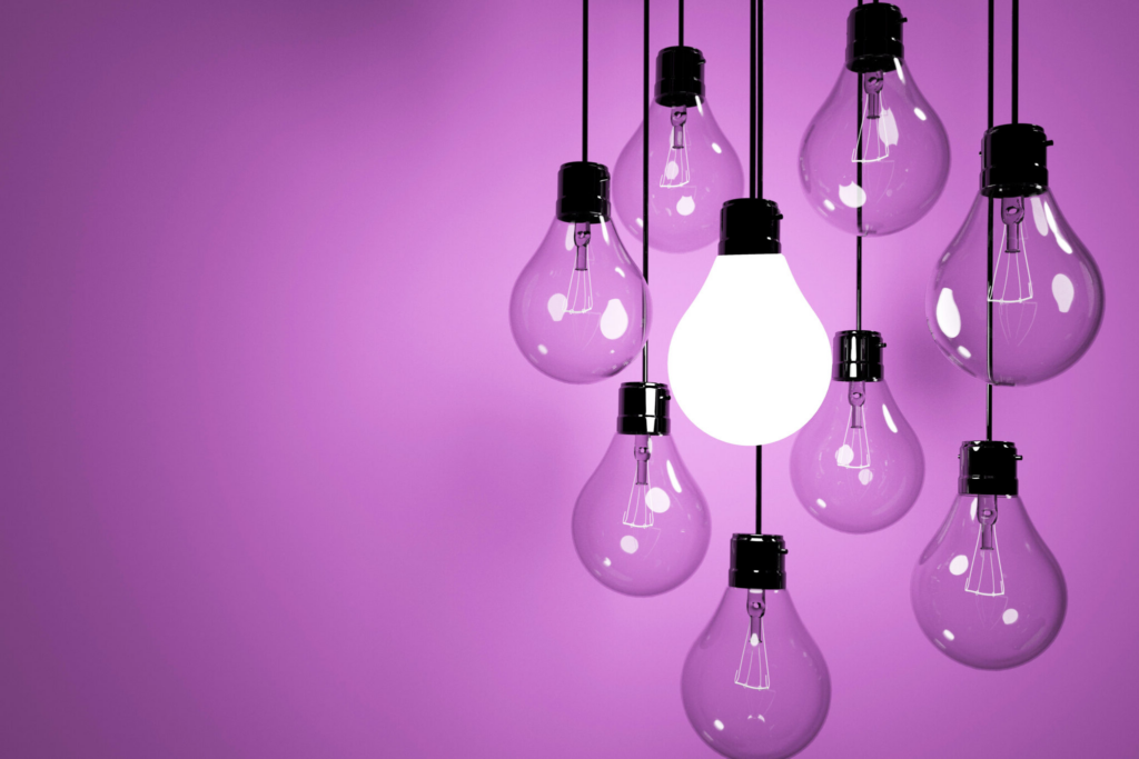 Purple Bulbs and ideas
